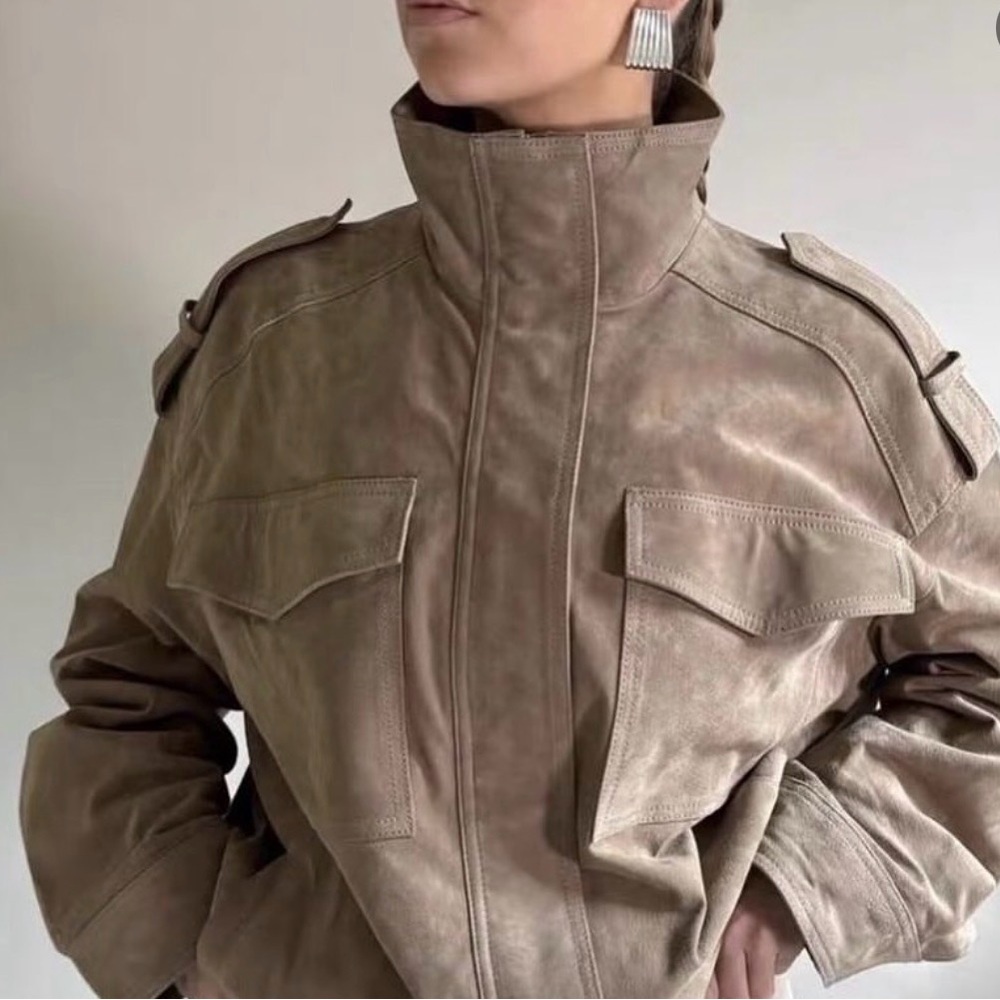 Zara Viral Suede Jacket S - Picture 5 of 8